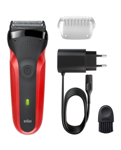 Купить Электробритва Braun Series-3 300s красный; черный  в E-mobi