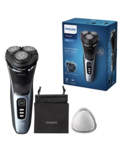 Купить Электробритва Philips Series 3000 S3243/12 синяя, черная  в E-mobi