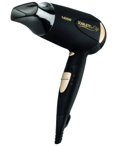 Купить Фен Scarlett SC-HD70IT10 1 400 Вт черный, золотистый  в E-mobi