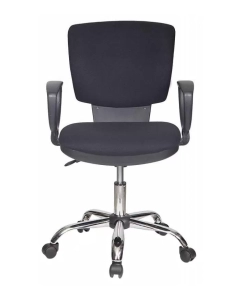 Купить Офисное кресло Бюрократ CH-626AXSL/10-11, черный/хром  в E-mobi