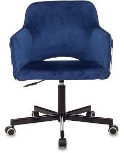 Купить Кресло Бюрократ CH-380M сапфировый Italia 17 зигзаг крестовина металл  в E-mobi