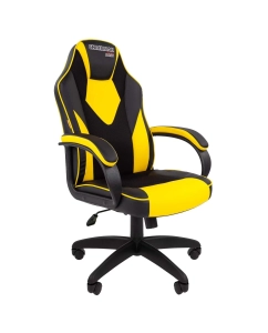 Купить Игровое кресло Chairman game 17 черный; желтый в E-mobi