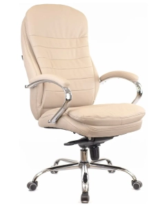 Купить Кресло руководителя Everprof Valencia M экокожа бежевый в E-mobi