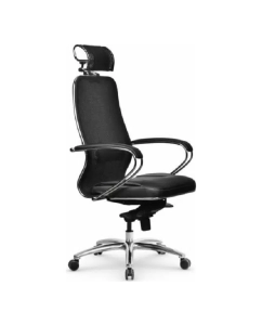 Купить Кресло руководителя Метта Samurai SL-2.04 MPES Черный плюс, экокожа, сетка в E-mobi