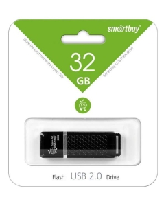 Купить Флешка SmartBuy Quartz 32ГБ Black (SB32GBQZ-K)  в E-mobi