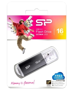 Купить Флешка Silicon Power Ultima U02 16ГБ Black (SP016GBUF2U02V1K)  в E-mobi