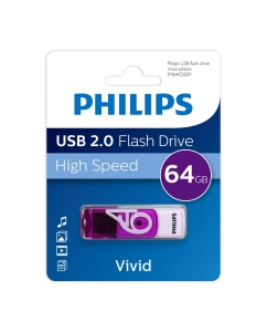 Купить Флэш-накопитель Philips Vivid2.0 64Gb, FM64FD05P/97  в E-mobi
