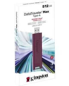 Купить Флешка Kingston DataTraveler MaxA 512 ГБ красный (DTMAXA/512GB)  в E-mobi