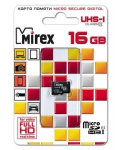 Купить Карта памяти MIREX Micro SDHC 16GB в E-mobi