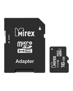 Купить Карта памяти Micro SDHC MIREX 16GB в E-mobi