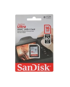 Купить Карта памяти SanDisk Micro SDHC 16Гб 16GB Ultra Class 10 UHS-I (SDSDUNC-016G-GN6IN) в E-mobi