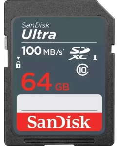 Купить Карта памяти SanDisk SDXC 64Гб (SDSDUNR-064G-GN3IN) в E-mobi