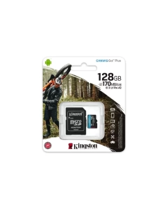 Купить Карта памяти Kingston 128GB Canvas Go! Plus 170R +адаптер (SDCG3/128GB)  в E-mobi