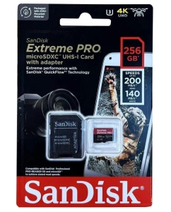 Купить Карта памяти SanDisk microSDXC 256GB Extreme Pro Class 10 SDSQXCD-256G-GN6MA  в E-mobi
