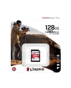Купить Карта памяти Kingston SDXC Гб SDXC 128GB Canvas React Plus UHS-II V60 (SDR2V6/128GB)  в E-mobi