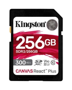 Купить Карта памяти Kingston Canvas React Plus 256GB, SDR2/256GB в E-mobi