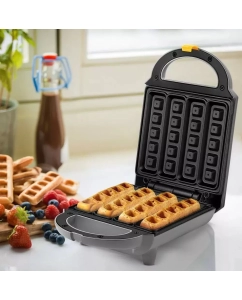 Купить Электровафельница Kitfort КТ-1697 серый  в E-mobi