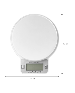 Купить Весы кухонные Galaxy GL2814 белый  в E-mobi