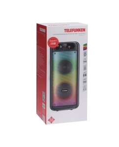 Купить Портативная колонка Telefunken TF-PS2212, 60Вт, 1800мАч, FM, BT, microSD, USB, подсветка  в E-mobi