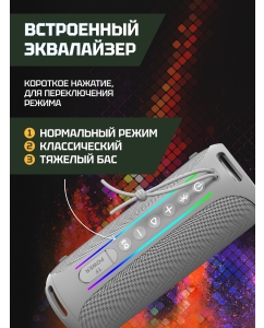 Купить Портативная колонка NowGo F6 Global Grey  в E-mobi