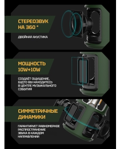 Купить Портативная колонка NowGo F1 Global Black  в E-mobi