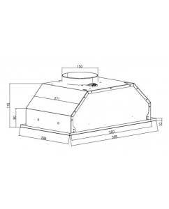 Купить Вытяжка встраиваемая Schtoff Quattroporte 60 белый  в E-mobi