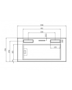 Купить Вытяжка встраиваемая Schtoff Elemento 60 белый  в E-mobi