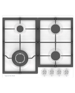 Купить Встраиваемая варочная панель газовая Zigmund & Shtain G 14.6 W белый в E-mobi