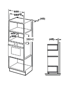 Купить Встраиваемая микроволновая печь Beko BMGB 25333 BG черный  в E-mobi