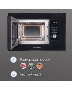 Купить Встраиваемая микроволновая печь Zigmund & Shtain BMO 16.202 B черный  в E-mobi