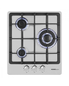 Купить Встраиваемая варочная панель газовая HOMSair HGS433TGCS серебристый в E-mobi