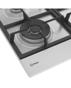 Купить Встраиваемая варочная панель газовая Indesit THPM 642 W/IX/I серебристый  в E-mobi