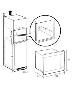 Купить Встраиваемая микроволновая печь Samsung MG22M8054AK/BW черный  в E-mobi