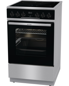 Купить Электрическая плита Gorenje GEC5C61XPA серебристый, черный  в E-mobi