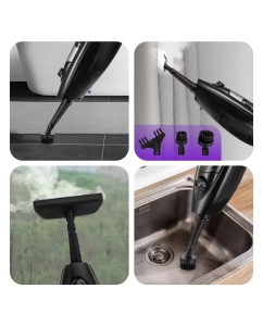 Купить Паровая швабра Kitfort КТ-1061 черный, фиолетовый  в E-mobi