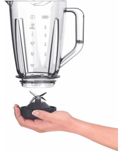 Купить Блендер MOULINEX Blendforce LM420110,  стационарный,  белый  в E-mobi