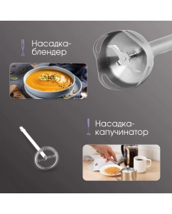 Купить Погружной блендер Zigmund & Shtain BH-346 M серый, черный  в E-mobi