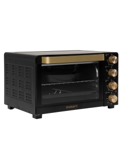 Купить Мини-печь KRAFT KF-MO3505 KGL черный, золотистый  в E-mobi