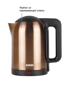 Купить Чайник электрический BBK EK1809S 1.8 л коричневый, черный  в E-mobi