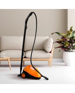 Купить Пароочиститель Kitfort КТ-9141-2 черный, оранжевый  в E-mobi