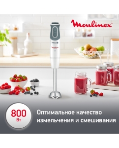 Купить Погружной блендер Moulinex Optichef DD642132, белый/серый  в E-mobi