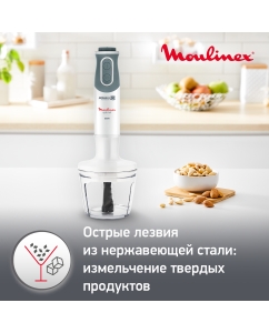 Купить Погружной блендер Moulinex Optichef DD642132, белый/серый  в E-mobi