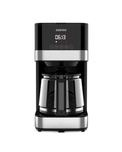 Купить Кофеварка капельного типа CENTEK CT-1150 серебристый, черный  в E-mobi
