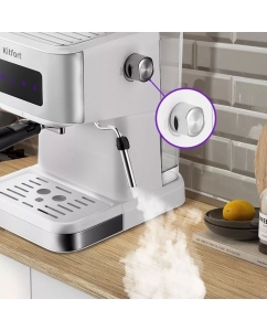 Купить Кофеварка Kitfort КТ-7139 белая  в E-mobi