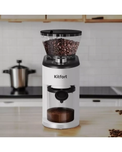 Купить Кофемолка Kitfort КТ-7205 белый  в E-mobi