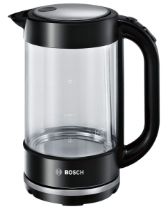 Купить Чайник электрический Bosch TWK70B03 1.7 л черный, прозрачный в E-mobi