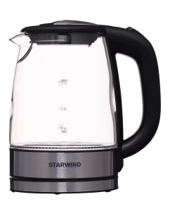 Купить Чайник электрический STARWIND SKG5210 1.7 л серебристый, черный  в E-mobi