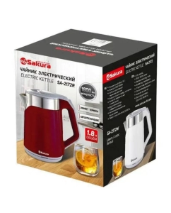 Купить Чайник электрический Sakura SA-2172 R 1.8л красный  в E-mobi