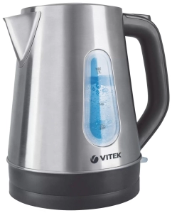 Купить Чайник электрический VITEK VT-7038ST 1.7 л серебристый, черный в E-mobi