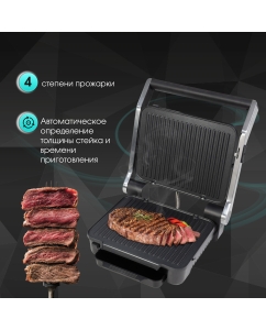 Купить Гриль Zigmund & Shtain Grillmeister ZEG-929 серебристый  в E-mobi